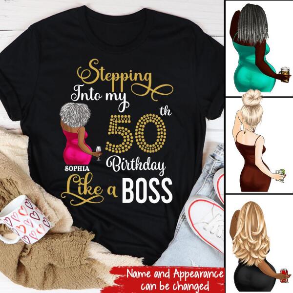 Custom Birthday Shirts, Chapter 50, Fabulous Since 1972 50th Birthday Unique T Shirt For Woman, Her Gifts For 50 Years Old, Turning 50 Birthday Cotton Shirt