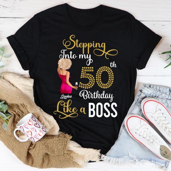 Custom Birthday Shirts, Chapter 50, Fabulous Since 1972 50th Birthday Unique T Shirt For Woman, Her Gifts For 50 Years Old, Turning 50 Birthday Cotton Shirt