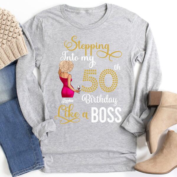 Custom Birthday Shirts, Chapter 50, Fabulous Since 1972 50th Birthday Unique T Shirt For Woman, Her Gifts For 50 Years Old, Turning 50 Birthday Cotton Shirt