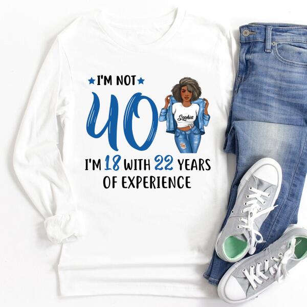 Personalized Birthday T Shirt, Chapter 40, Fabulous Since 1982 40th Birthday Unique T Shirt For Woman, Her Gifts For 40 Years Old , Turning 40 Birthday Cotton Shirt