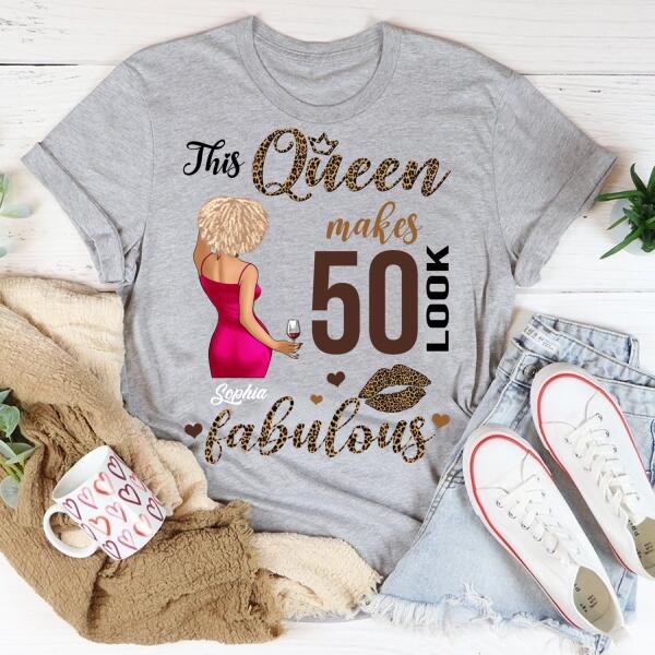 Chapter 50, Fabulous Since 1972 50th Birthday Unique T Shirt For Woman, Custom Birthday Shirt, Her Gifts For 50 Years Old , Turning 50 Birthday Cotton Shirt