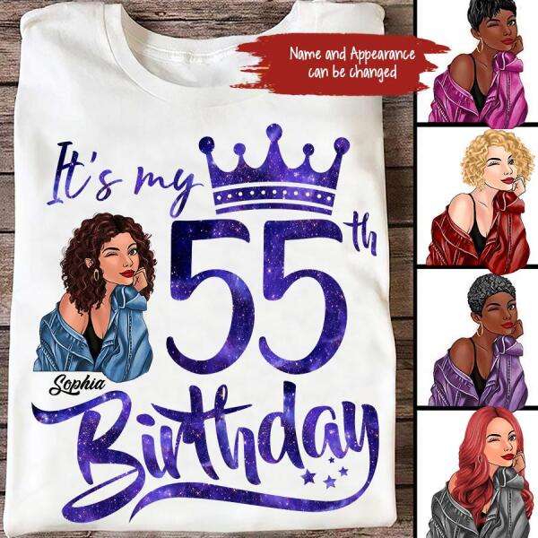 Chapter 55, Fabulous Since 1967 55th Birthday Unique T Shirt For Woman, Custom Birthday Shirt, Her Gifts For 55 Years Old , Turning 55 Birthday Cotton Shirt