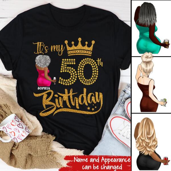 Custom Birthday Shirts, Chapter 50, Fabulous Since 1972 50th Birthday Unique T Shirt For Woman, Her Gifts For 50 Years Old, Turning 50 Birthday Cotton Shirt
