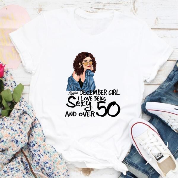 December Birthday Shirt, Custom Birthday Shirt, Chapter 50, Fabulous Since 1972 50th Birthday Unique T Shirt For Woman, Her Gifts For 50 Years Old , Turning 50 Birthday Cotton Shirt