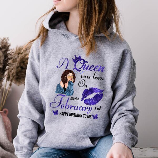 February Birthday Shirt, Custom Birthday Shirt, Queens Born In February, February Birthday Gifts, February Queen shirt, February Birthday Shirts For Woman, Her Birthday Gifts For February
