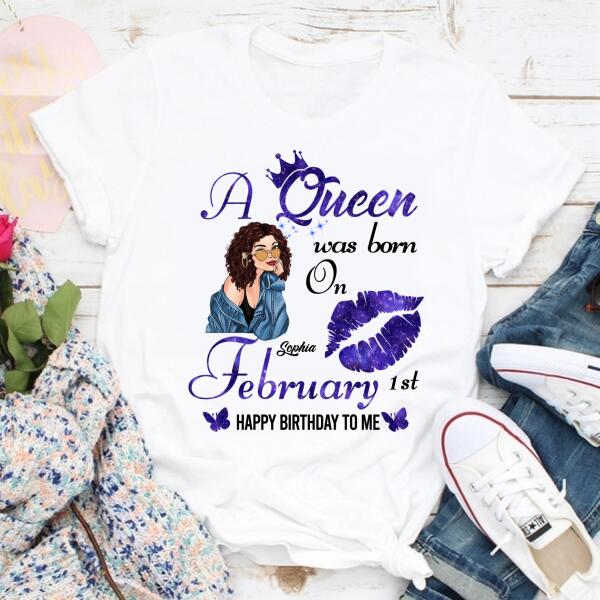 February Birthday Shirt, Custom Birthday Shirt, Queens Born In February, February Birthday Gifts, February Queen shirt, February Birthday Shirts For Woman, Her Birthday Gifts For February
