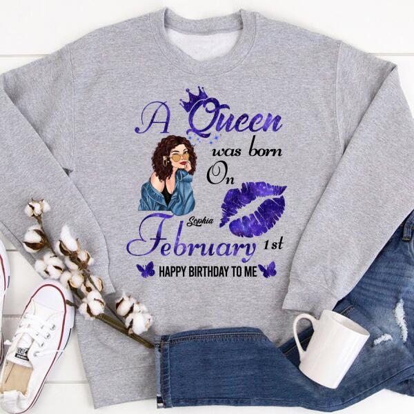 February Birthday Shirt, Custom Birthday Shirt, Queens Born In February, February Birthday Gifts, February Queen shirt, February Birthday Shirts For Woman, Her Birthday Gifts For February