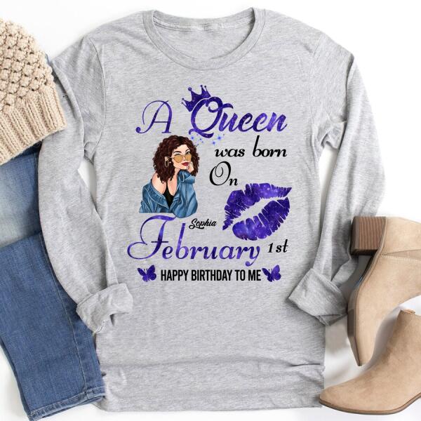 February Birthday Shirt, Custom Birthday Shirt, Queens Born In February, February Birthday Gifts, February Queen shirt, February Birthday Shirts For Woman, Her Birthday Gifts For February