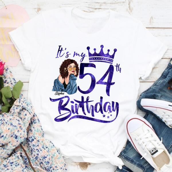 Chapter 54, Fabulous Since 1968 54th Birthday Unique T Shirt For Woman, Custom Birthday Shirt, Her Gifts For 54 Years Old , Turning 54 Birthday Cotton Shirt