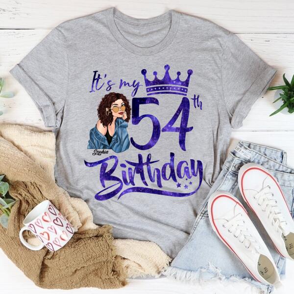 Chapter 54, Fabulous Since 1968 54th Birthday Unique T Shirt For Woman, Custom Birthday Shirt, Her Gifts For 54 Years Old , Turning 54 Birthday Cotton Shirt