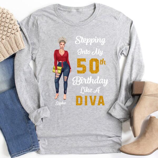 Chapter 50, Fabulous Since 1972 50th Birthday Unique T Shirt For Woman, Custom Birthday Shirt, Her Gifts For 50 Years Old , Turning 50 Birthday Cotton Shirt