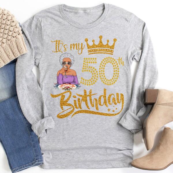 Chapter 50, Fabulous Since 1972 50th Birthday Unique T Shirt For Woman, Custom Birthday Shirt, Her Gifts For 50 Years Old , Turning 50 Birthday Cotton Shirt