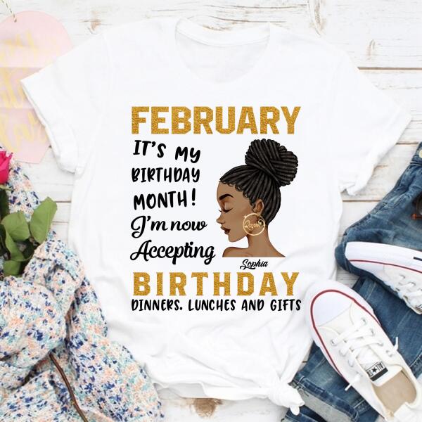 February Birthday Shirt, Custom Birthday Shirt, Queens Born In February, February Birthday Gifts, February shirts for Woman