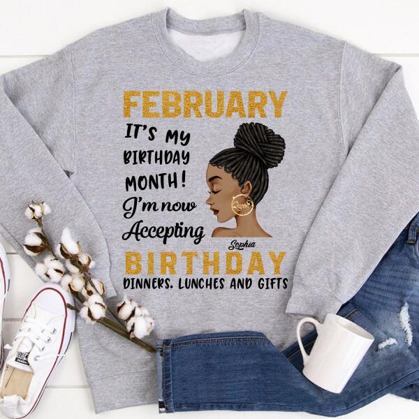 February Birthday Shirt, Custom Birthday Shirt, Queens Born In February, February Birthday Gifts, February shirts for Woman