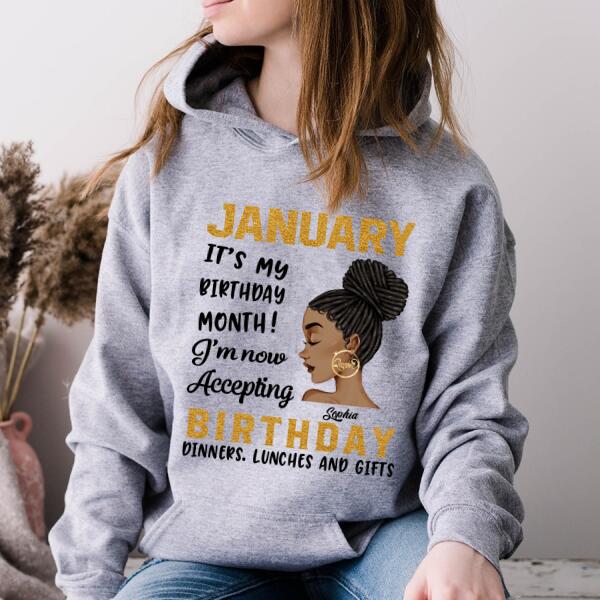 January Birthday Shirt, Custom Birthday Shirt, Queens Born In January, January Birthday Gifts, January shirts for Woman