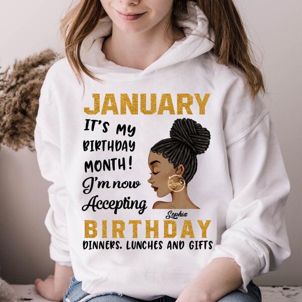 January Birthday Shirt, Custom Birthday Shirt, Queens Born In January, January Birthday Gifts, January shirts for Woman