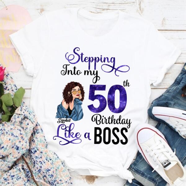 Chapter 50, Fabulous Since 1972 50th Birthday Unique T Shirt For Woman, Custom Birthday Shirt, Her Gifts For 50 Years Old , Turning 50 Birthday Cotton Shirt