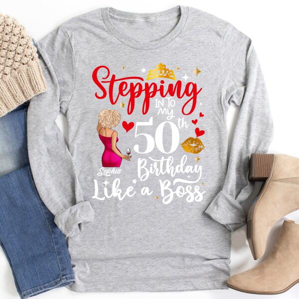 Custom Birthday Shirts, Chapter 50, Fabulous Since 1972 50th Birthday Unique T Shirt For Woman, Her Gifts For 50 Years Old, Turning 50 Birthday Cotton Shirt