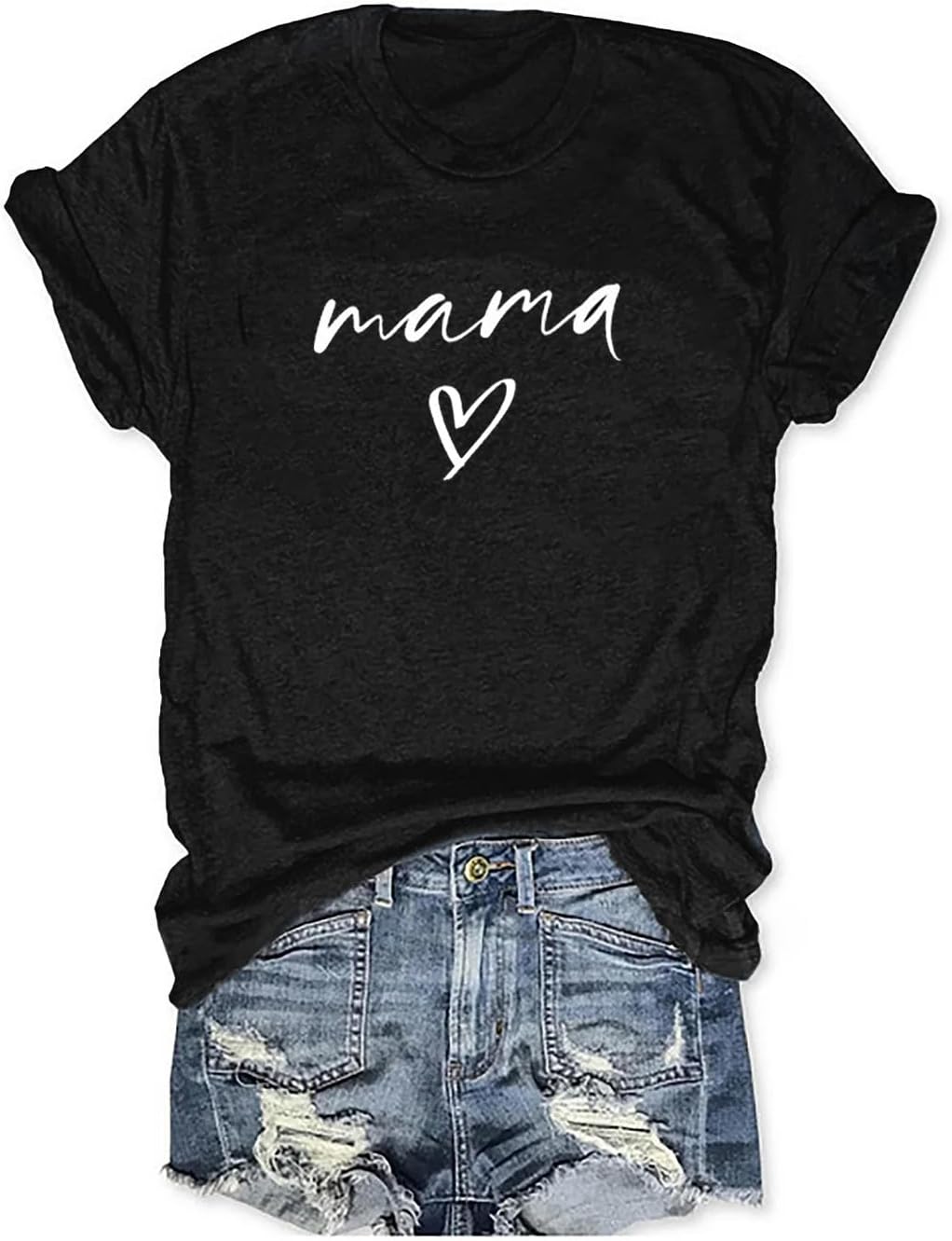 Womens Boy Mama Shirt Casual Letter Printed Boy Mom T-Shirts Short Sleeve Mother&#39;s Day Graphic Tee Tops Mother Shirt
