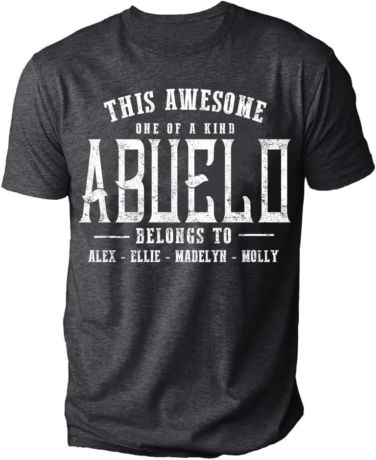 Personalized Shirt for Dad Shirt with Kids, Gifts for Dad Papa Shirts, Fathers Day Birthday Gifts, Gifts for Men Shirt