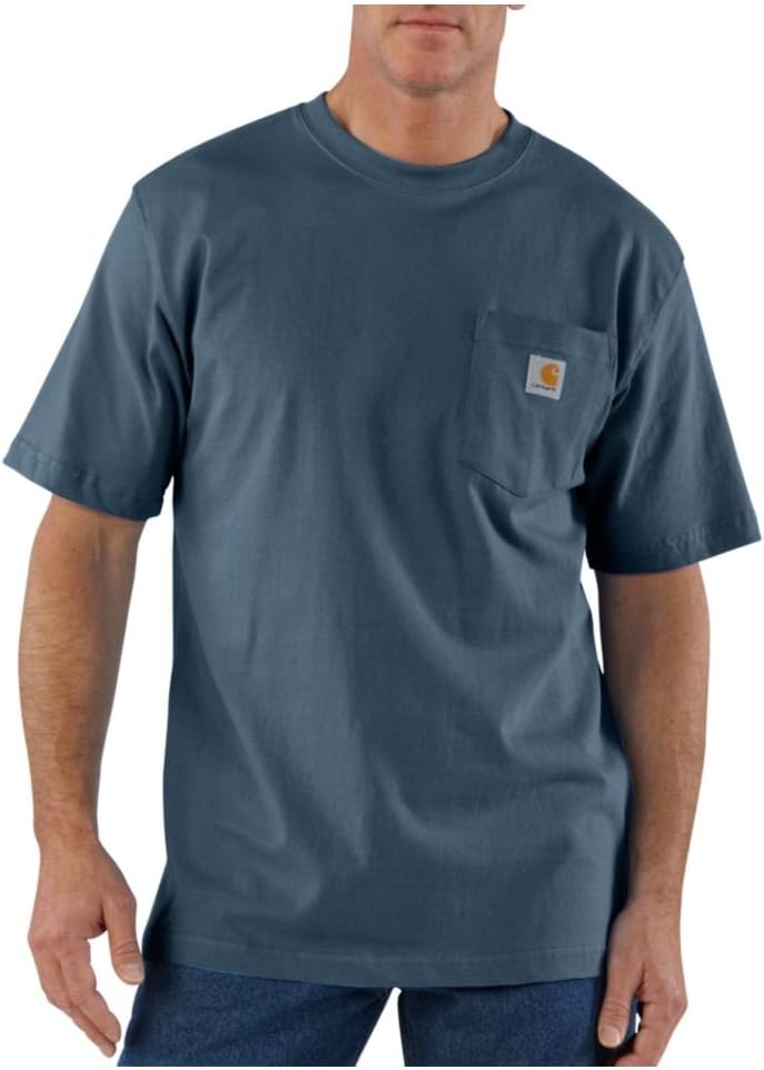 Carhartt Men&#39;s Loose Fit Heavyweight Short-Sleeve Pocket