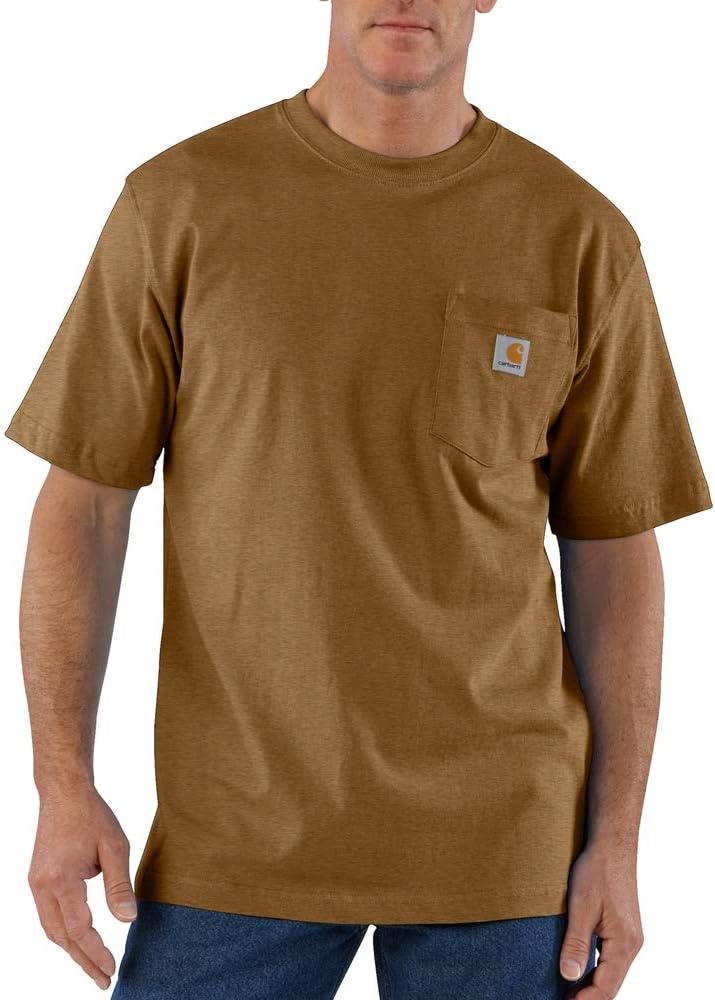 Carhartt Men&#39;s Loose Fit Heavyweight Short-Sleeve Pocket