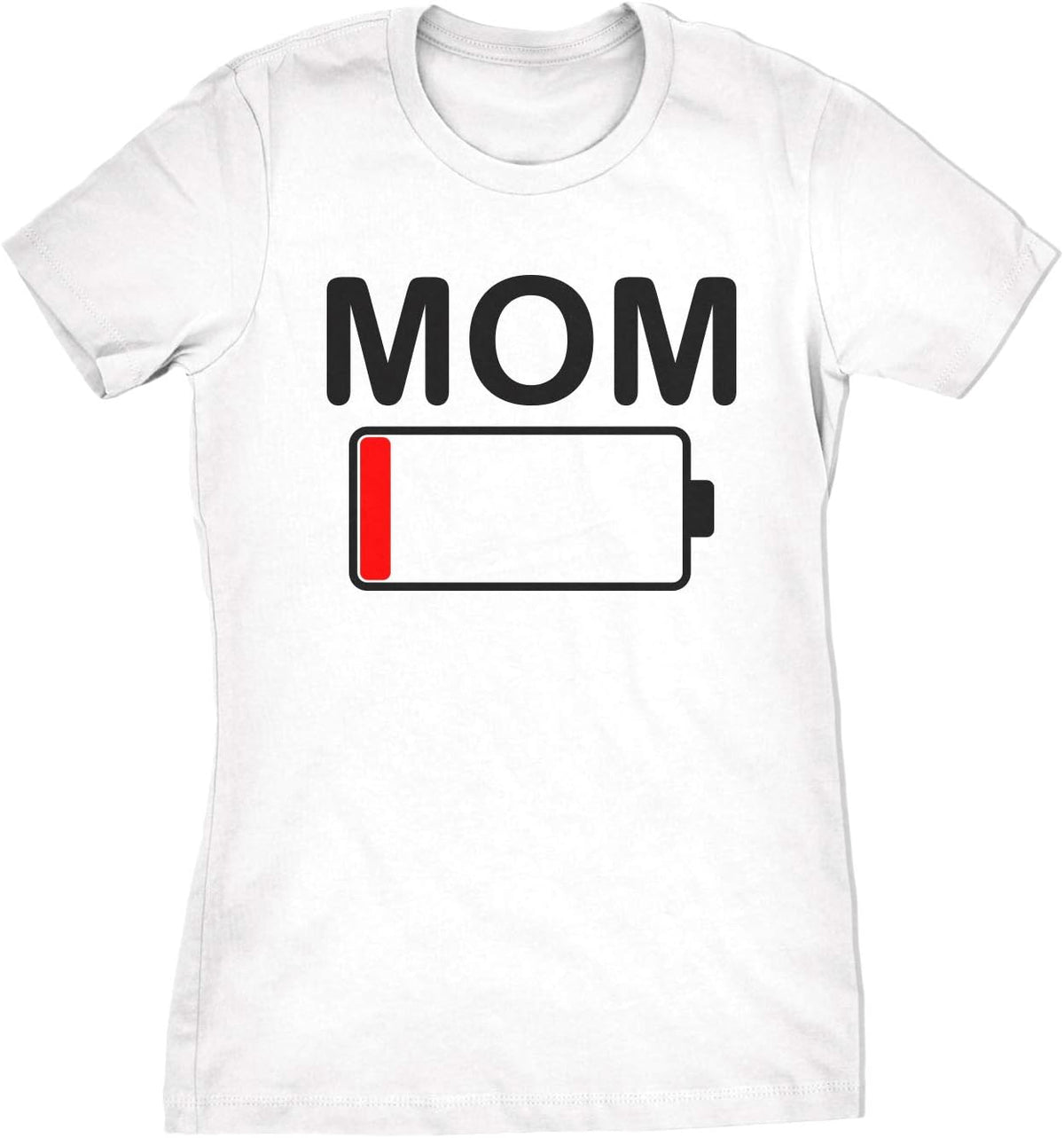 Womens Mom Battery Low Funny Sarcastic Graphic Tired Parenting Mother T Shirt Mother Shirt