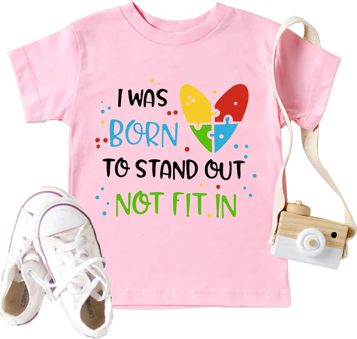 Autism Awareness T-Shirt Kids Puzzle Heart Graphic Tee Autism Support Tshirt Toddler Mental Health Tops