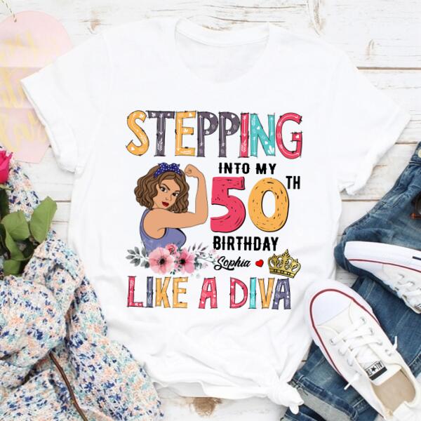 Chapter 50, Fabulous Since 1972 50th Birthday Unique T Shirt For Woman, Custom Birthday Shirt, Her Gifts For 50 Years Old , Turning 50 Birthday Cotton Shirt