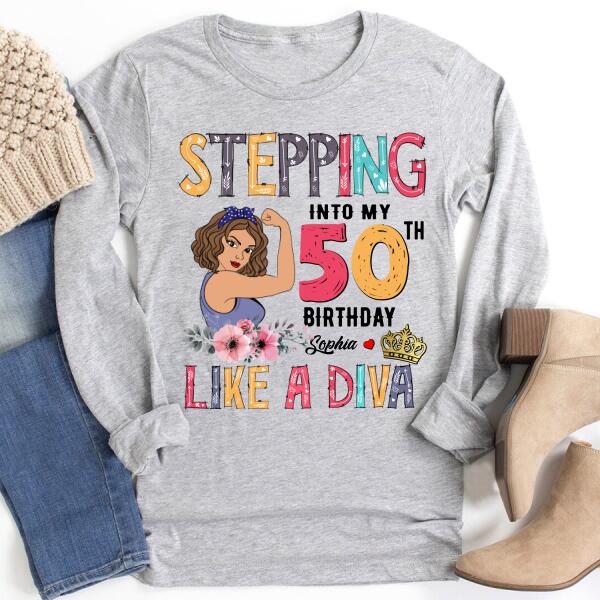 Chapter 50, Fabulous Since 1972 50th Birthday Unique T Shirt For Woman, Custom Birthday Shirt, Her Gifts For 50 Years Old , Turning 50 Birthday Cotton Shirt