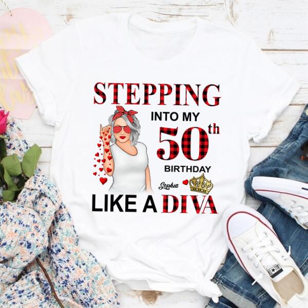 Chapter 50, Fabulous Since 1972 50th Birthday Unique T Shirt For Woman, Custom Birthday Shirt, Her Gifts For 50 Years Old , Turning 50 Birthday Cotton Shirt