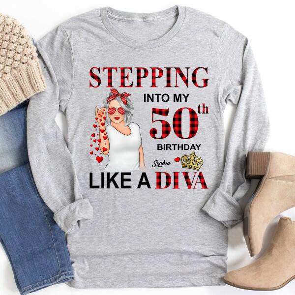 Chapter 50, Fabulous Since 1972 50th Birthday Unique T Shirt For Woman, Custom Birthday Shirt, Her Gifts For 50 Years Old , Turning 50 Birthday Cotton Shirt