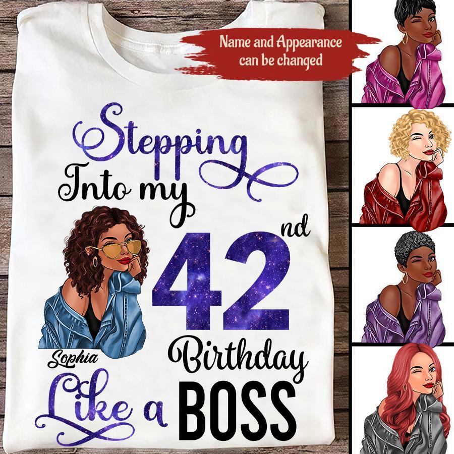 Chapter 42, Fabulous Since 1984 42nd Birthday Unique T Shirt For Woman, Custom Birthday Shirt, Her Gifts For 42 Years Old , Turning 42 Birthday Cotton Shirt
