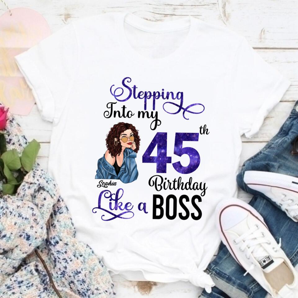 Chapter 45, Fabulous Since 1977 45th Birthday Unique T Shirt For Woman, Custom Birthday Shirt, Her Gifts For 45 Years Old , Turning 45 Birthday Cotton Shirt