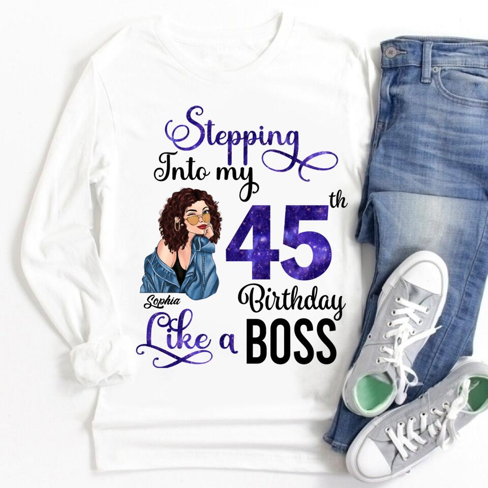 Chapter 45, Fabulous Since 1977 45th Birthday Unique T Shirt For Woman, Custom Birthday Shirt, Her Gifts For 45 Years Old , Turning 45 Birthday Cotton Shirt