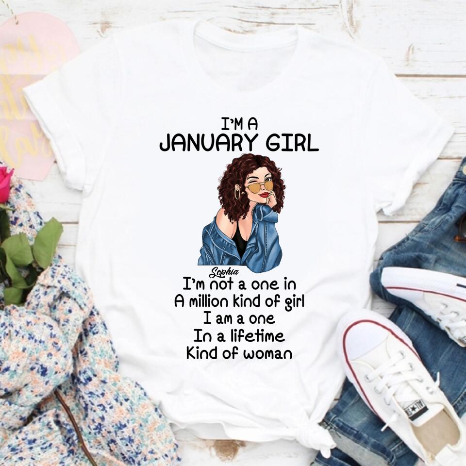 January Birthday Shirt, Custom Birthday Shirt, Queens Born In January, January Birthday Gifts