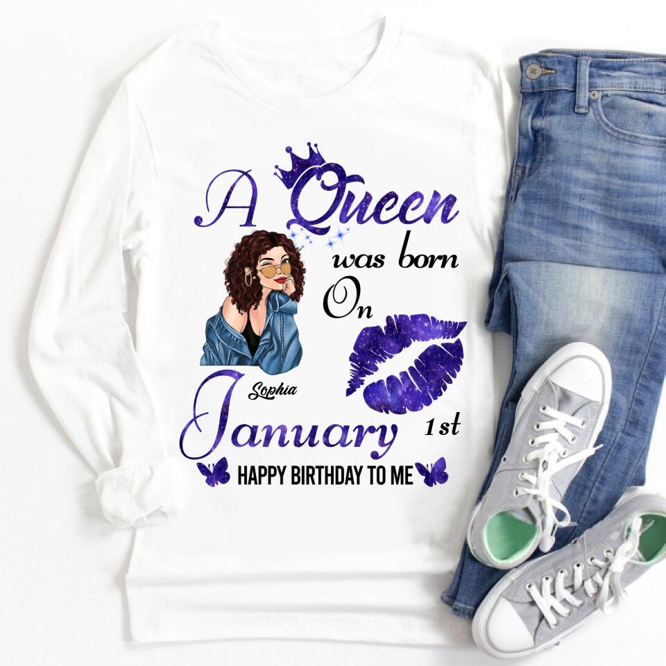 January Birthday Shirt, Custom Birthday Shirt, Queens Born In January, January Birthday Gifts, January Queen shirt, January Birthday Shirts For Woman, Her Birthday Gifts For January