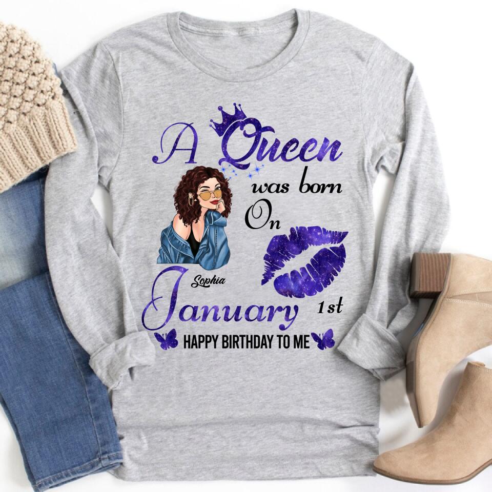 January Birthday Shirt, Custom Birthday Shirt, Queens Born In January, January Birthday Gifts, January Queen shirt, January Birthday Shirts For Woman, Her Birthday Gifts For January