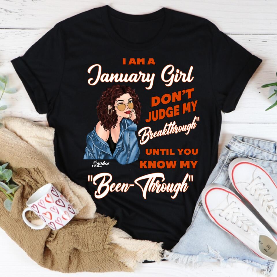 January Birthday Shirt, Custom Birthday Shirt, Queens Born In January, January Birthday Shirts For Woman, January Birthday Gifts