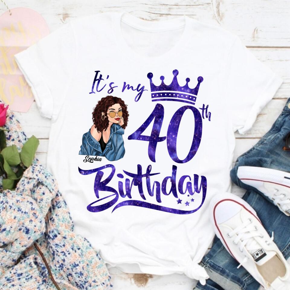 Chapter 40, Fabulous Since 1982 40th Birthday Unique T Shirt For Woman, Custom Birthday Shirt, Her Gifts For 40 Years Old , Turning 40 Birthday Cotton Shirt