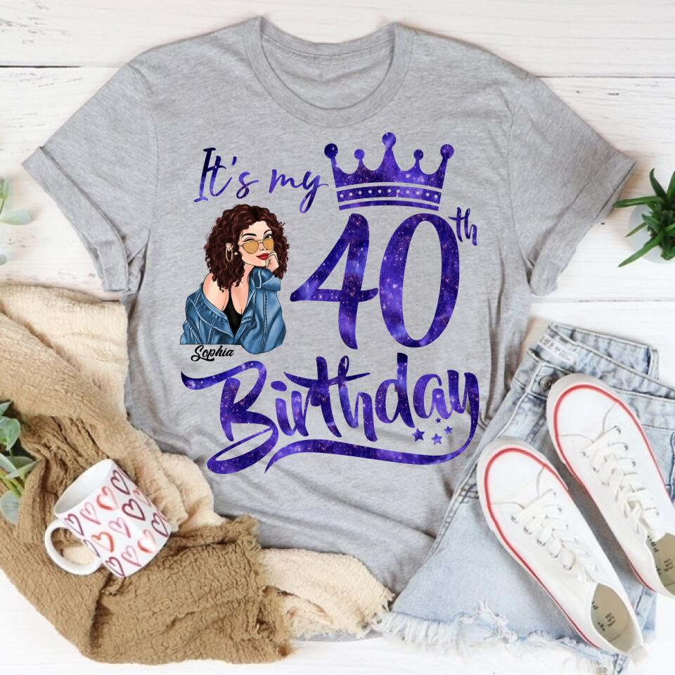 Chapter 40, Fabulous Since 1982 40th Birthday Unique T Shirt For Woman, Custom Birthday Shirt, Her Gifts For 40 Years Old , Turning 40 Birthday Cotton Shirt