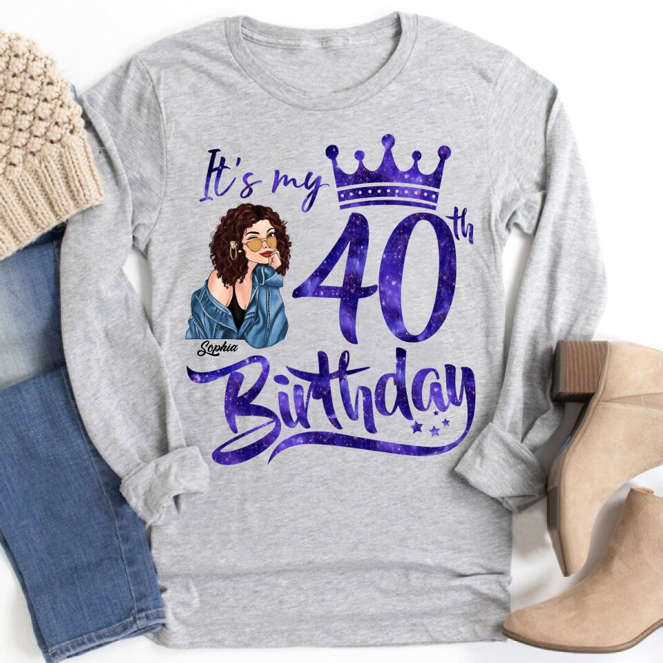 Chapter 40, Fabulous Since 1982 40th Birthday Unique T Shirt For Woman, Custom Birthday Shirt, Her Gifts For 40 Years Old , Turning 40 Birthday Cotton Shirt
