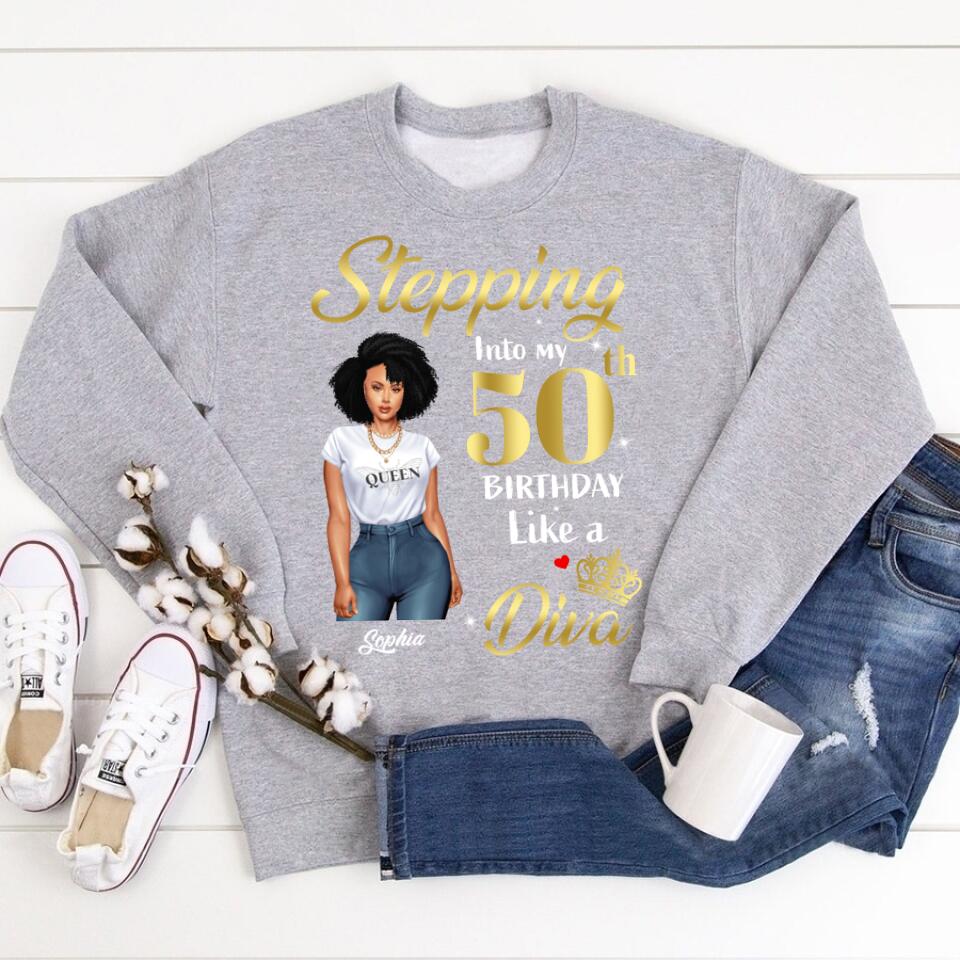 Chapter 50, Fabulous Since 1972 50th Birthday Unique T Shirt For Woman, Custom Birthday Shirt, Her Gifts For 50 Years Old , Turning 50 Birthday Cotton Shirt