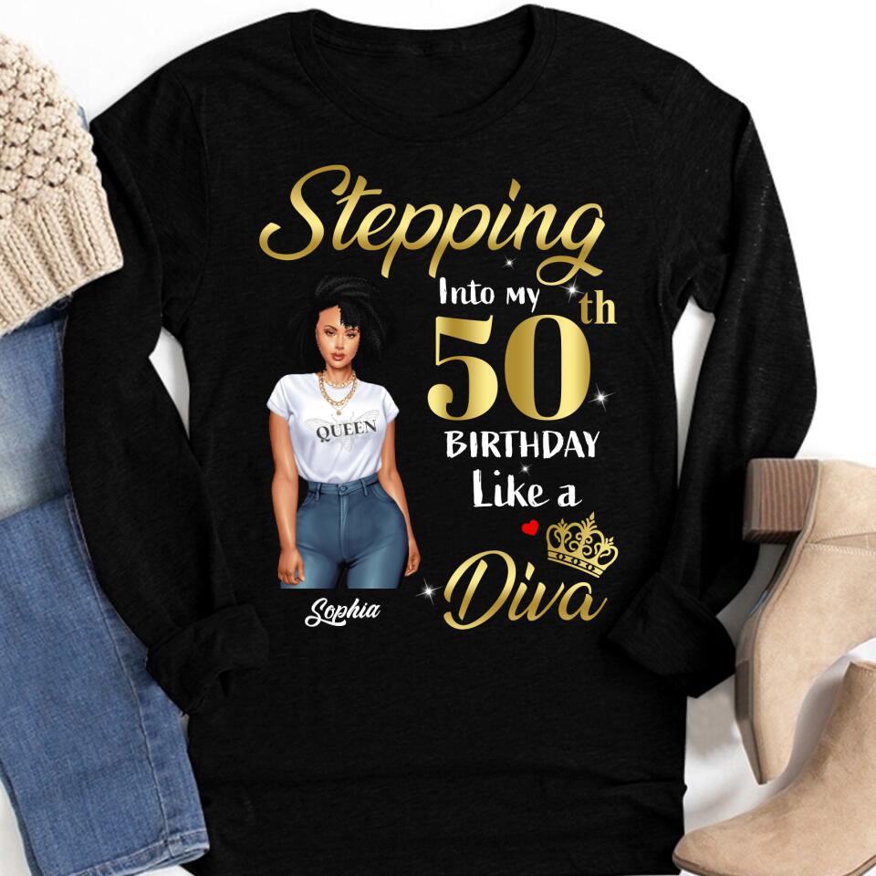 Chapter 50, Fabulous Since 1972 50th Birthday Unique T Shirt For Woman, Custom Birthday Shirt, Her Gifts For 50 Years Old , Turning 50 Birthday Cotton Shirt