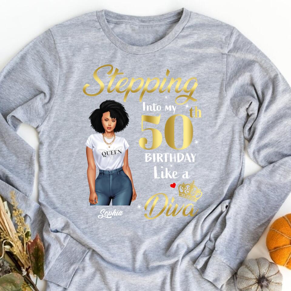 Chapter 50, Fabulous Since 1972 50th Birthday Unique T Shirt For Woman, Custom Birthday Shirt, Her Gifts For 50 Years Old , Turning 50 Birthday Cotton Shirt