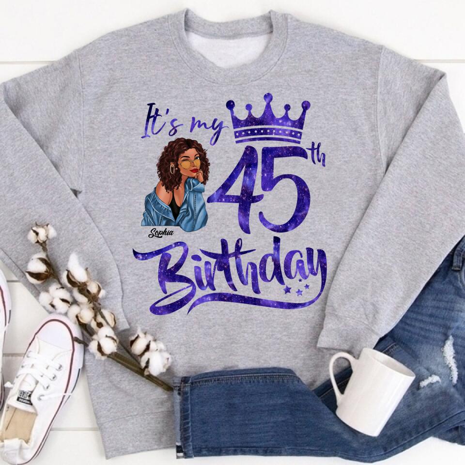 Chapter 45, Fabulous Since 1977 45th Birthday Unique T Shirt For Woman, Custom Birthday Shirt, Her Gifts For 45 Years Old , Turning 45 Birthday Cotton Shirt