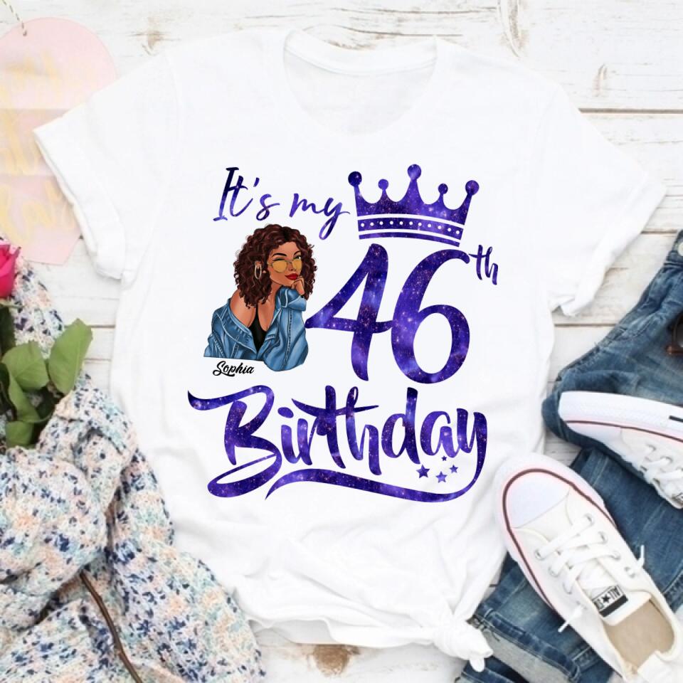 Chapter 46, Fabulous Since 1976 46th Birthday Unique T Shirt For Woman, Custom Birthday Shirt, Her Gifts For 46 Years Old , Turning 46 Birthday Cotton Shirt