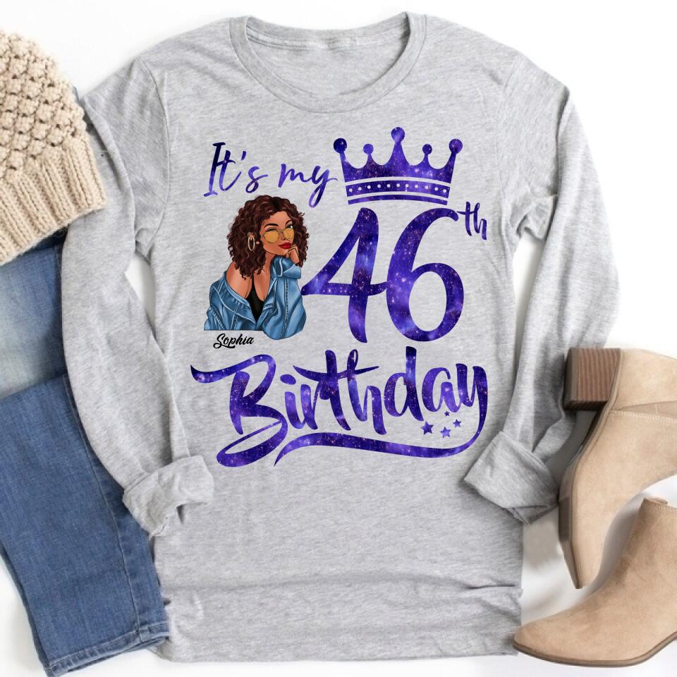 Chapter 46, Fabulous Since 1976 46th Birthday Unique T Shirt For Woman, Custom Birthday Shirt, Her Gifts For 46 Years Old , Turning 46 Birthday Cotton Shirt