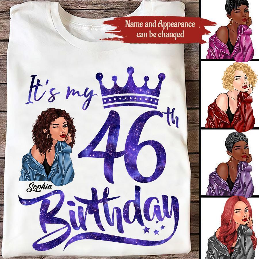 Chapter 46, Fabulous Since 1976 46th Birthday Unique T Shirt For Woman, Custom Birthday Shirt, Her Gifts For 46 Years Old , Turning 46 Birthday Cotton Shirt