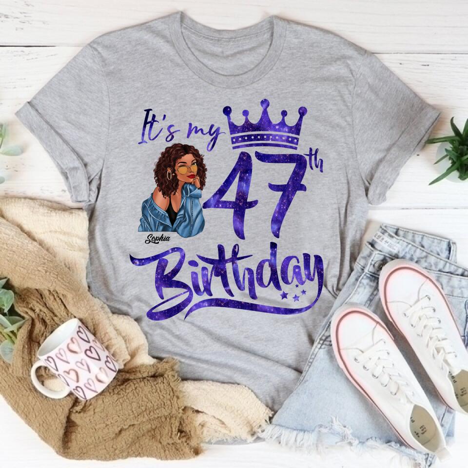 Chapter 47, Fabulous Since 1975 47th Birthday Unique T Shirt For Woman, Custom Birthday Shirt, Her Gifts For 47 Years Old , Turning 47 Birthday Cotton Shirt